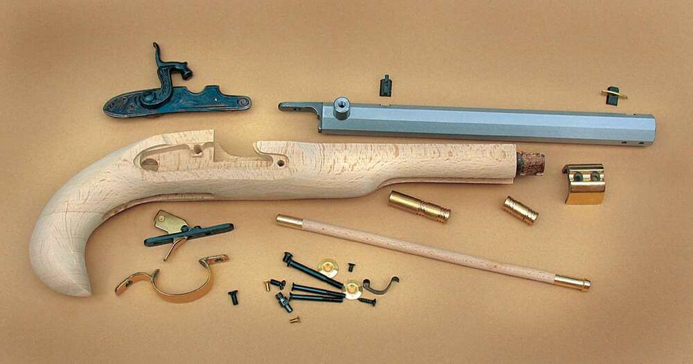 Handguns Traditions ZPAP M70 TRAD KENTUCKY PISTOL KIT 50CAL 10 WHITE HARDWOOD