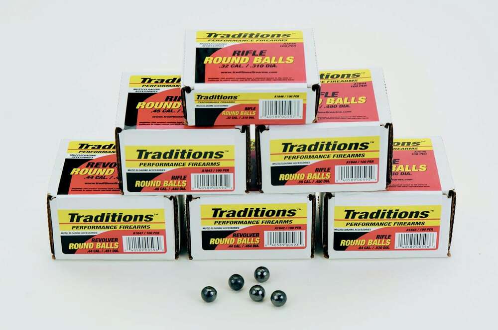 Ammunition Traditions Ready Series 44Magnum Revolver Round Ball - Bulk Pack 140 wt 44 cal 100 rounds .454 dia