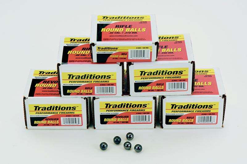 Ammunition Traditions Ready Series 44Magnum Revolver Round Ball - Bulk Pack 140 wt 44 cal 100 rounds .451 dia