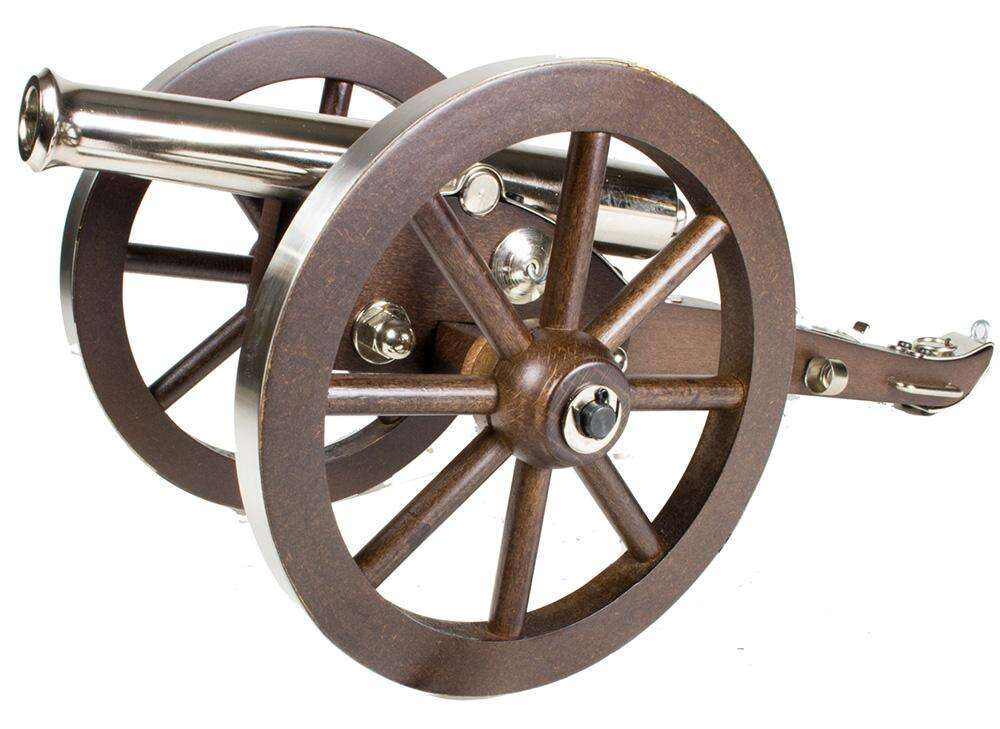 Misc. Accessories Traditions Ready Series Traditions Mini Napoleon III-Nickel Cannon 6In wheel 50 Cal 7.25In Bbl