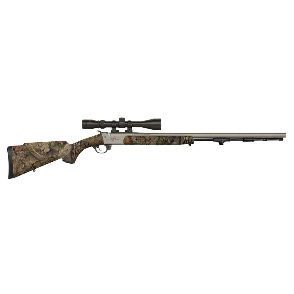 Rifles Long Guns Traditions Ready Series 50Caliber Traditions Pursuit VAPR XT Syn Mossy Oak BUC 3-9x40 Duplex Scope .50cal