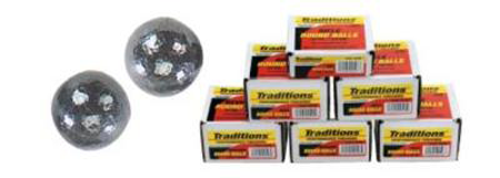 Ammunition Traditions Rifle Round Balls 50BLKPOWDER TRA RFL BALL 50CAL 177GR .490