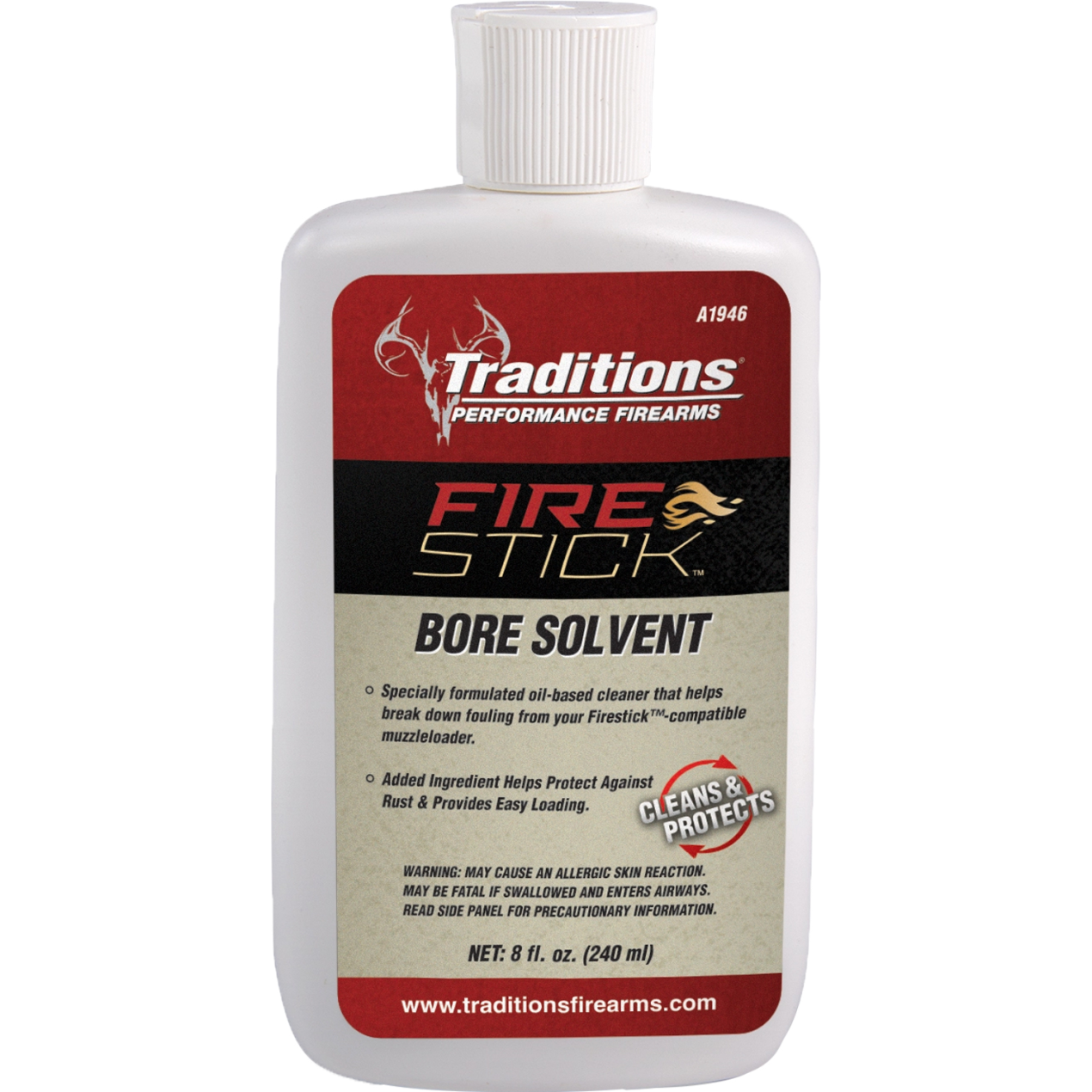 Cleaning Equipment Traditions Firestick Bore Solvent TRA FIRESTK BORE SOLVENT 8OZ • Model: Firestick Bore Solvent