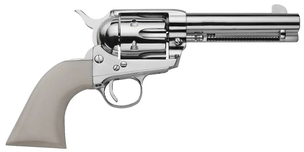 Handguns Traditions 1873 Single Action 45Colt 1873 SA 45LC NKL/WHT 4.75" • FRONTIER SERIES • Model: 1873 Single Action