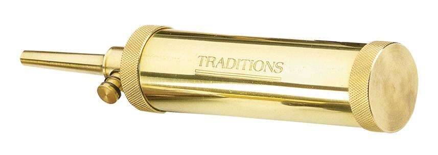 Misc. Accessories Traditions Brass TRAD A1201    DLX POWDER FLASK • Model: Brass