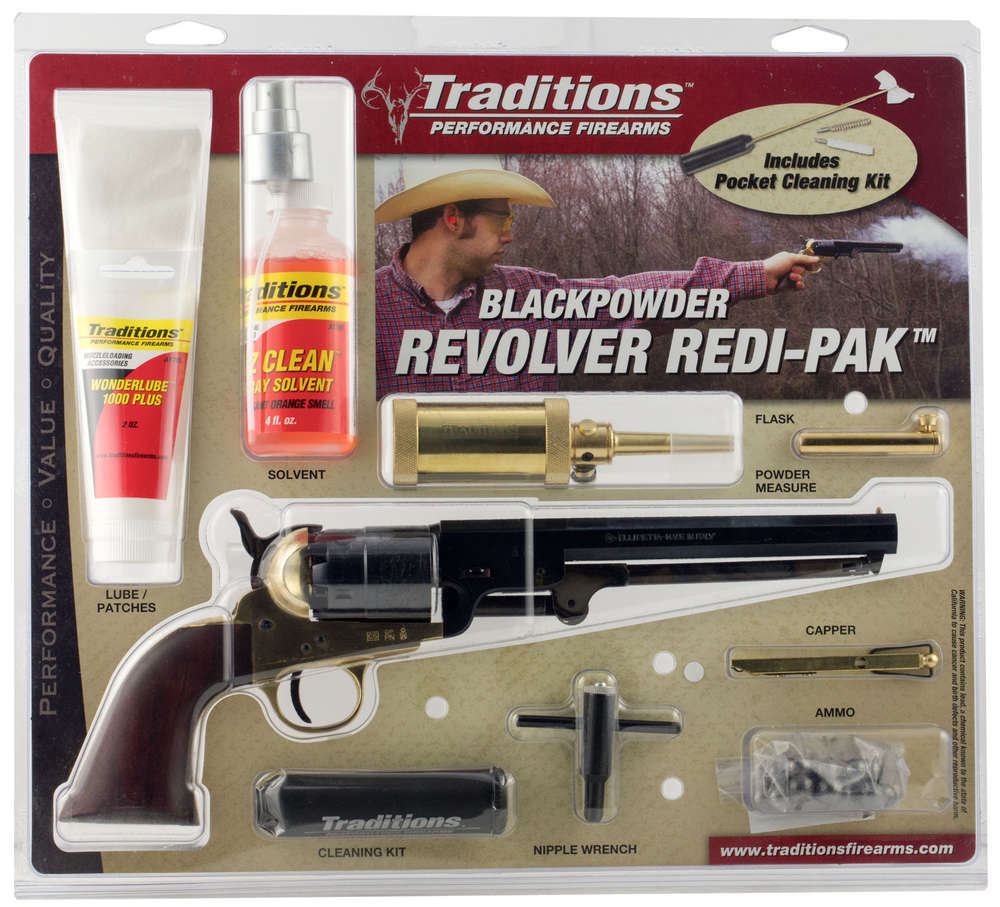 Handguns Traditions Blade Front 44Magnum TRAD FRS18511   1851 NAVY 44 REDI-PAK         7.38 • Model: Blade Front