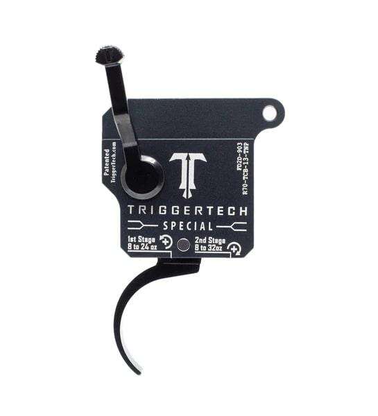 Parts TriggerTech Ready Series TRIGGERTECH REM 700 CLONE 2-STAGE BLACK SPECIAL PRO-CLEAN CURVED TRIGGER • Model: Ready Series