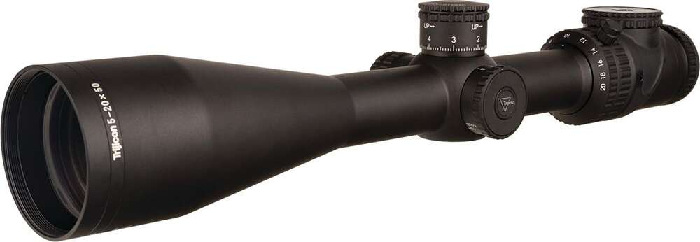 Scopes Trijicon Ready Series AccuPoint 5-20x50 Riflescope MRAD Ranging Crosshair w/ Green Dot 30mm Tube