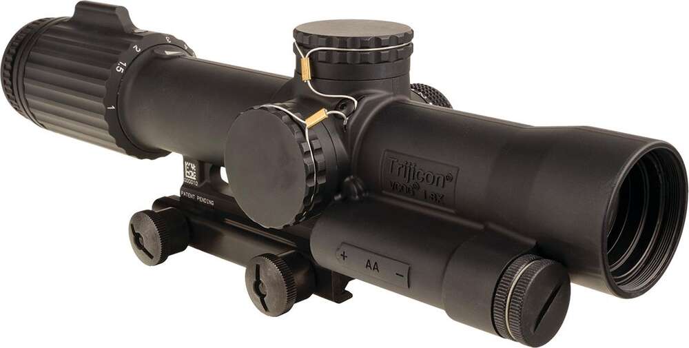 Scopes Trijicon Ready Series VCOG 1-8x28 Riflescope Red MOA Crosshair Dot Reticle w/ Thumbscrew Mount