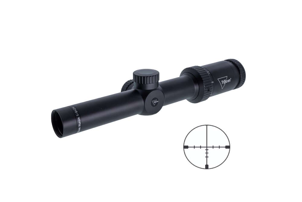 Scopes Trijicon Ready Series Huron 1-6x24 Riflescope BDC Hunter Holds 30mm Tube Satin Black
