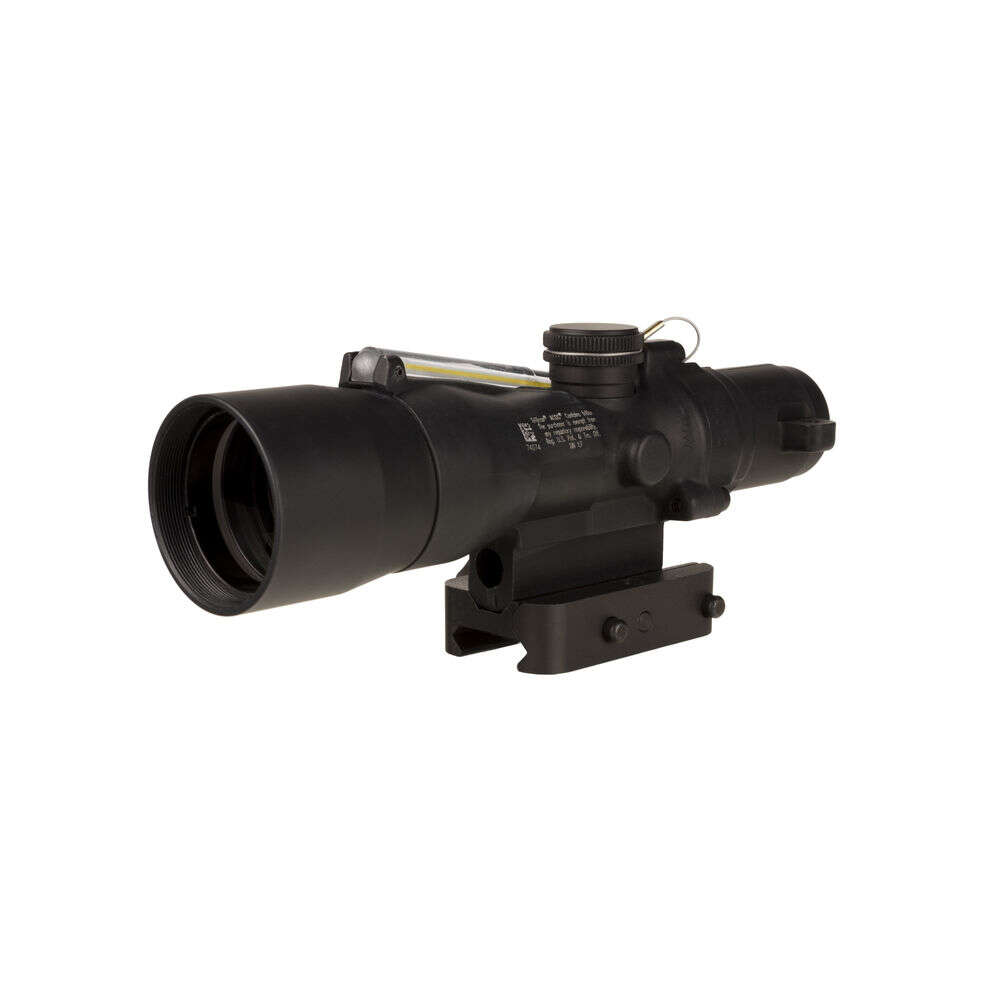 Scopes Trijicon Ready Series Trijicon 3x30 Compact ACOG Scope Amber Chevron .223/62gr.   w/ Mount