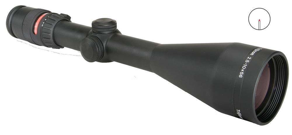 Scopes Trijicon Ready Series AccuPoint 2.5-10x56 Riflescope w/ BAC Red Triangle Post Reticle 30mm Tube