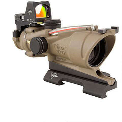 Scopes Trijicon 1.50" TRJ 100553  TA31D100553 CMBO 4X32/RMR2 3.25MOA FDE