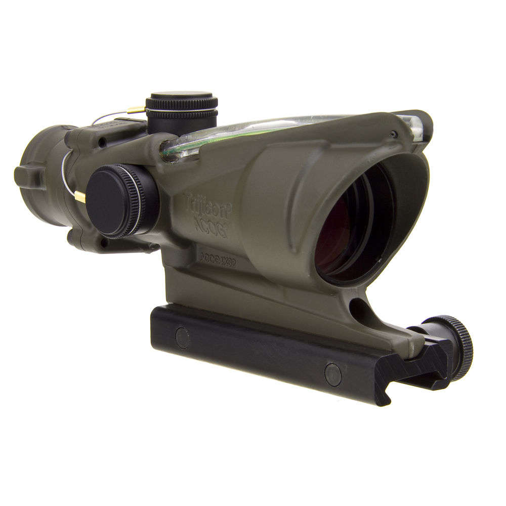 Scopes Trijicon 4.50" ACOG 4X32 GRN X-HAIR 223 W/TA51 CK ODG • Model: 4.50"