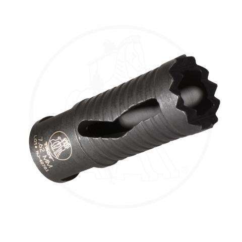 Barrels Choke Tubes Troy Ready Series Troy Industries Medieval Flash Suppressor - 6.8/7.62mmn 5/8 INCH-24 -BLK