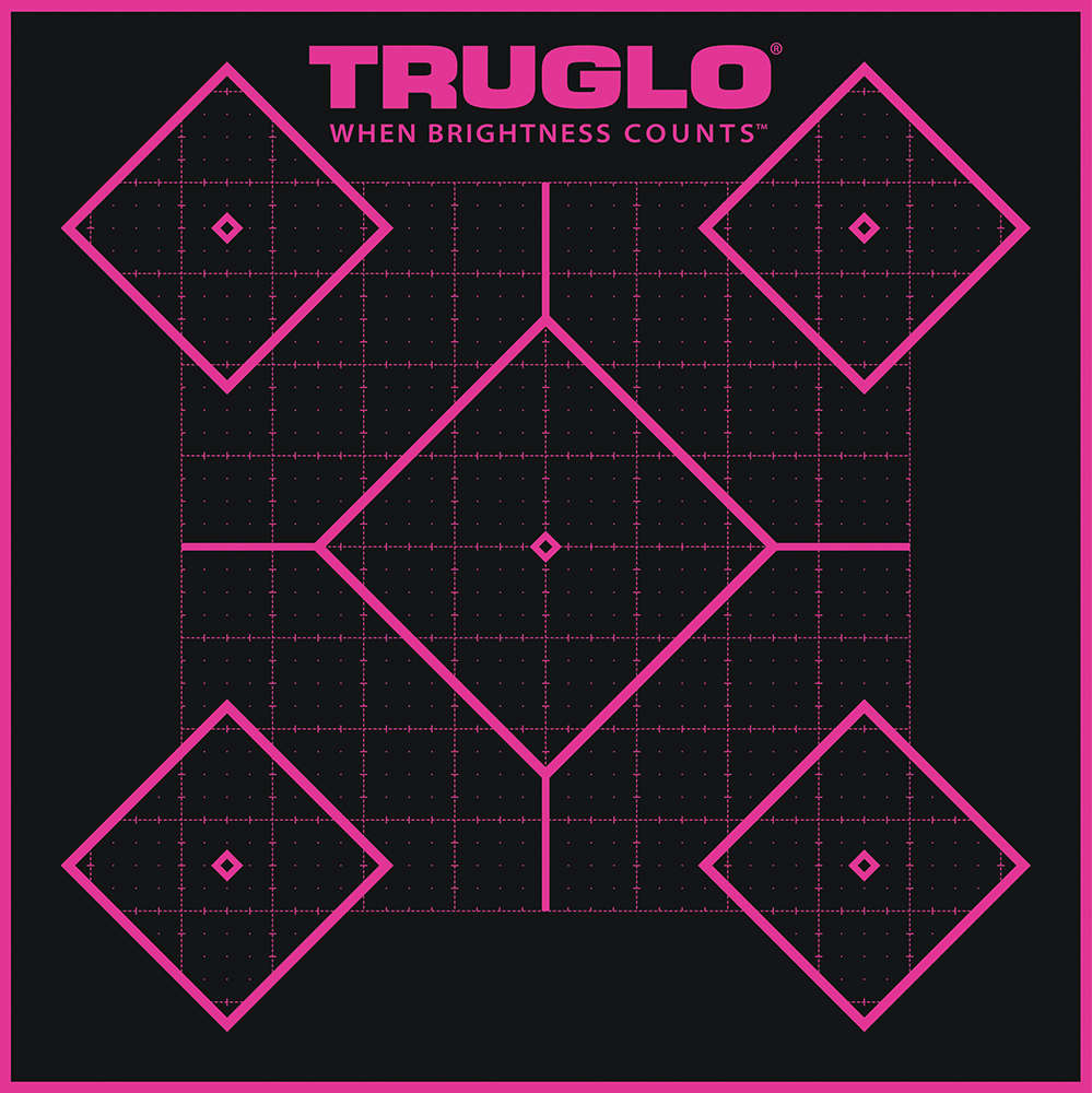 Targets Truglo Heavy Paper TRU TG-14P6      TRU-SEE TAR 5DIA 12X12 PNK