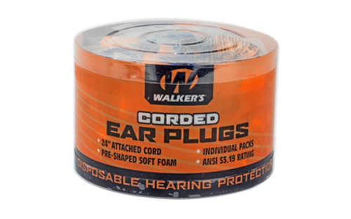 Safety Protection Walkers WALKERS FOAM EAR CRDED PLUGS 50PK