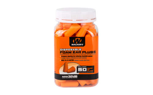 Safety Protection Walkers WALKERS FOAM EAR PLUGS 50PK JAR • Model: 