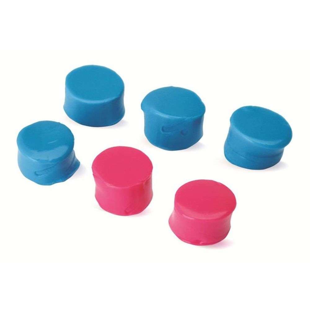 Safety Protection Walkers 4.50" SILICON PLUGS - PINK AND TEAL