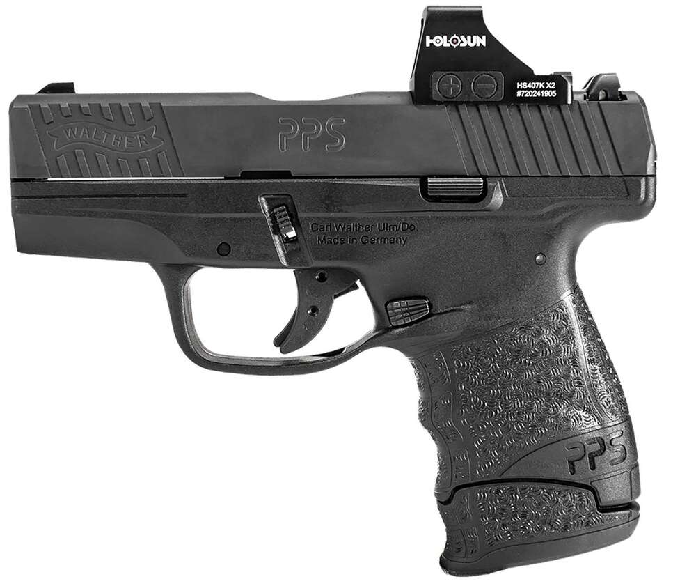 Handguns Walther 3.20" 9mm WAL 2851113 PPS/M2  9MM HOLOSUN 407K         6/7RD • Model: 3.20"