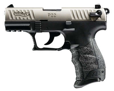 Handguns Walther P22 CA 22LR WAL P22 22LR 3.4" 10RD NICKEL CA