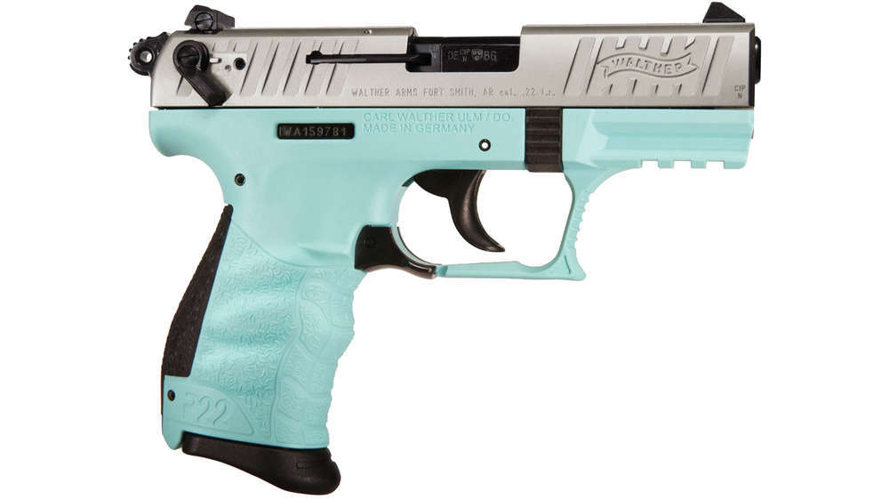 Handguns Walther P22 CA 22LR WAL P22 22LR 3.4" 10RD ANGEL BLUE CA