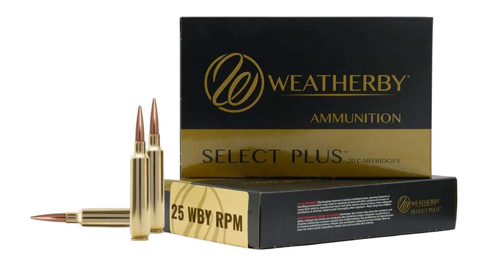 Ammunition Weatherby Ready Series 25 WBY RPM SELECT PLUS 117 GR BARNES LRX 20/RD