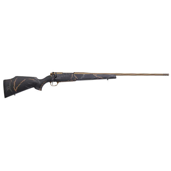 Rifles Long Guns Weatherby Ready Series Mk V Wthrmark Ltd 6.5-300WBY26in w/brakeBlk/Gry/Brn stkFltd Brnt Brnz