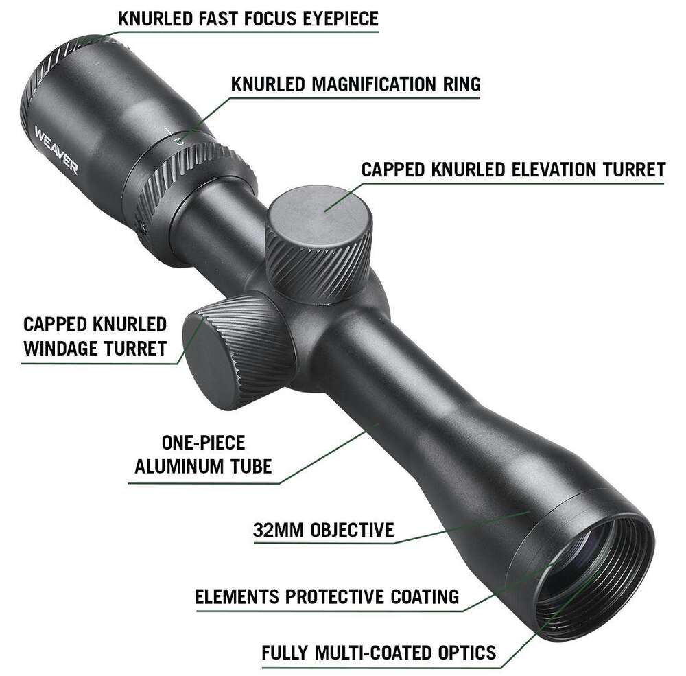 Scopes Weaver Ready Series 2-6x32mm Handgun Scope Classic • Model: Ready Series