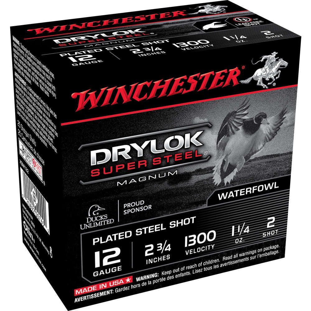 Ammunition Winchester 1 1/4 oz 12Gauge WIN XSM122   DRYLOCK 12 2.75 MG 2  STL  11/4 25/10 • Model: 1 1/4 oz