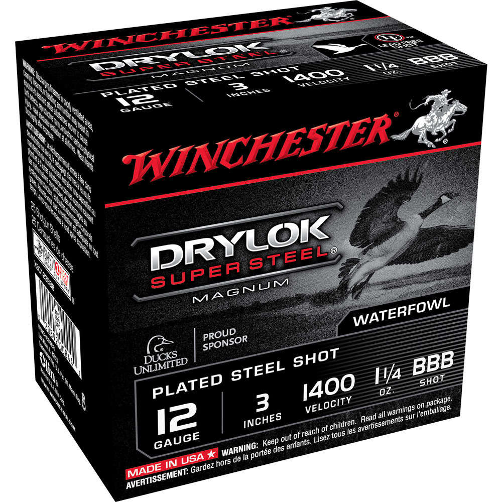 Ammunition Winchester 1 1/4 oz 12Gauge WIN XSC123BBB DRYLOK     12 3IN BBB STL 11/4 25/10