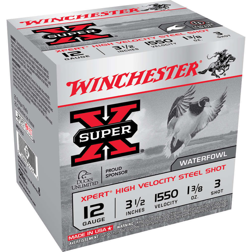 Ammunition Winchester 1 3/8 oz 12Gauge WIN WEX12L3    XPERT    12 3.5   3 ST   13/8 25/10