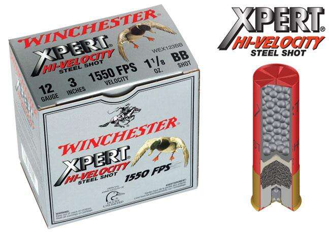 Ammunition Winchester 1 1/8 oz 12Gauge WIN WEX123BB   XPERT    12 3IN  BB ST   11/8 25/10