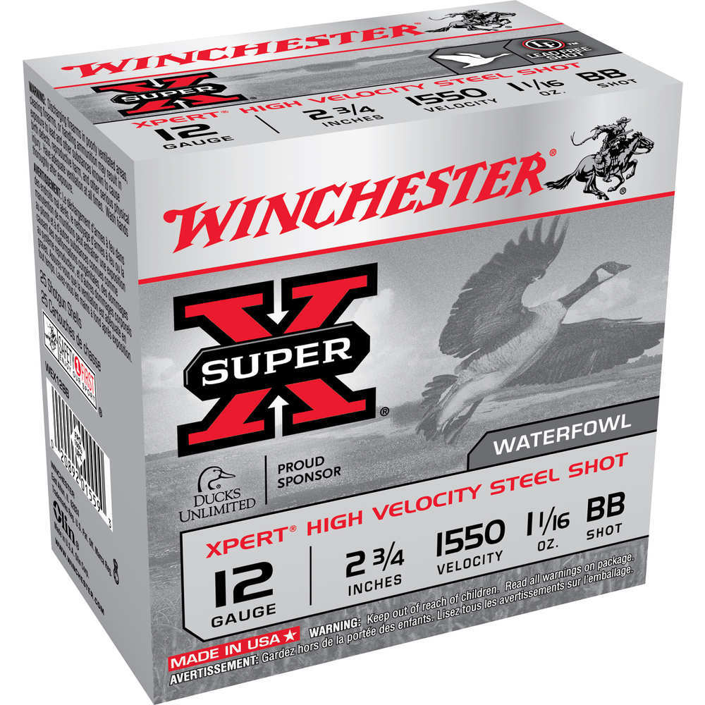 Ammunition Winchester 1 1/16 oz 12Gauge WIN WEX12BB   XPERT   12 2.75 BB   ST  11/16 25/10