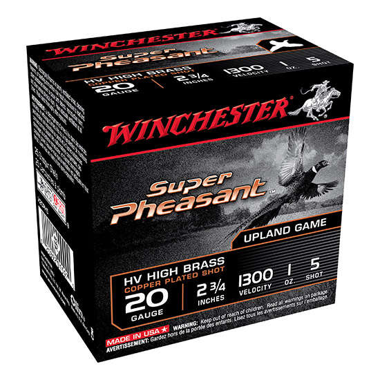 Ammunition Winchester 1 oz 20Gauge WIN X20PH5   SUP PHSNT    20 2.75 5SH   1OZ  25/10