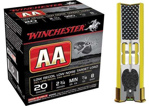 Ammunition Winchester 7/8 oz 20Gauge WIN AA20FL8    AA TARGET  20 2.75 8   7/8   25/10