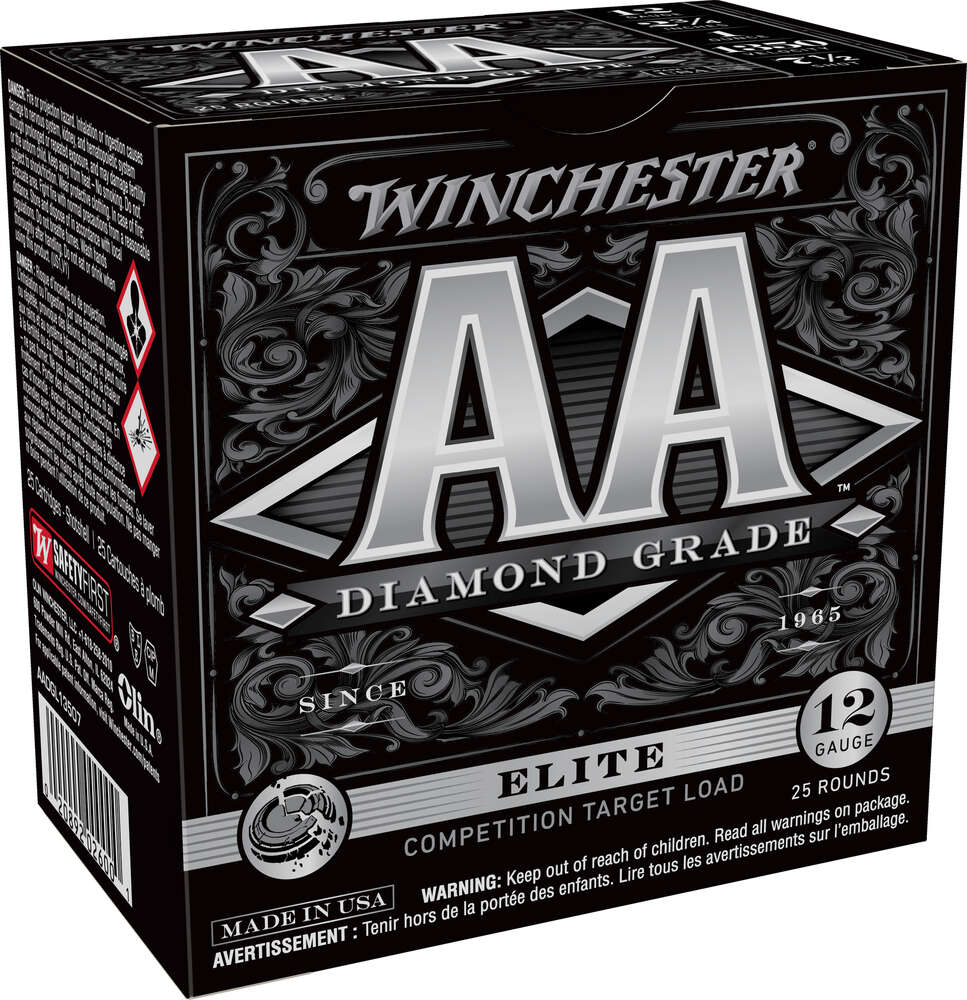 Ammunition Winchester 1 oz 12Gauge WIN AADGL12507 AA DMNDGRD 12 2.75 7SH   1OZ  25/10