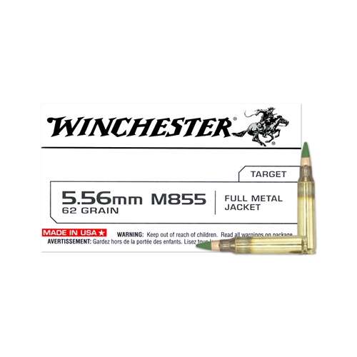 Ammunition Winchester 1289 ft lbs 223Rem|5.56NATO WIN WM855150        5.56     62 FMJ      *VP*150/4