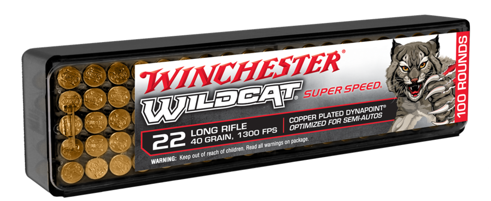 Ammunition Winchester 150 ft lbs 22LR WIN WW22LRSSD       22LR WILDCAT SUP SPD    100/20