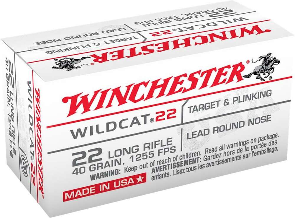 Ammunition Winchester 22LR WIN USA22LR         22LR WILDCAT 40 LRN *CS*  5000