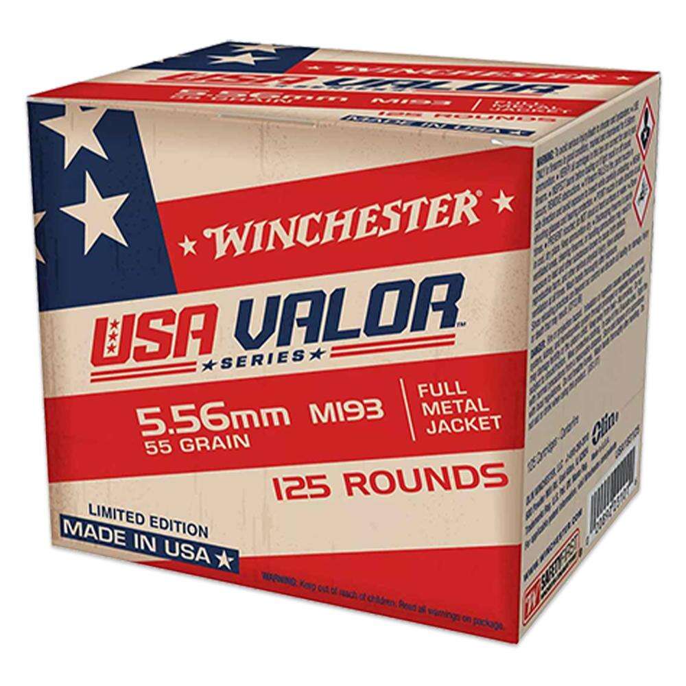 Ammunition Winchester 1306 ft lbs 223Rem|5.56NATO WIN USA193125       5.56 M193 55 FMJ        125/10