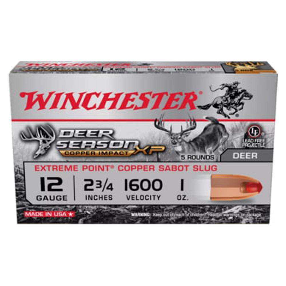 Ammunition Winchester 1 oz 12Gauge WIN X12CLF     COPIMP SAB 12 2.75 SLUG 1OZ    5/20