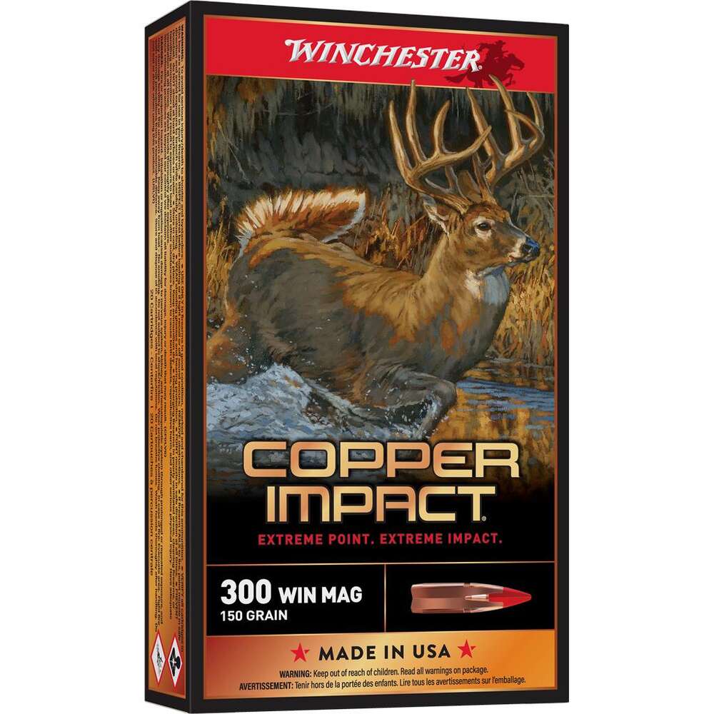 Ammunition Winchester 3539 ft lbs 300WinMag WIN X300CLF         COP IMP 150 LF           20/10