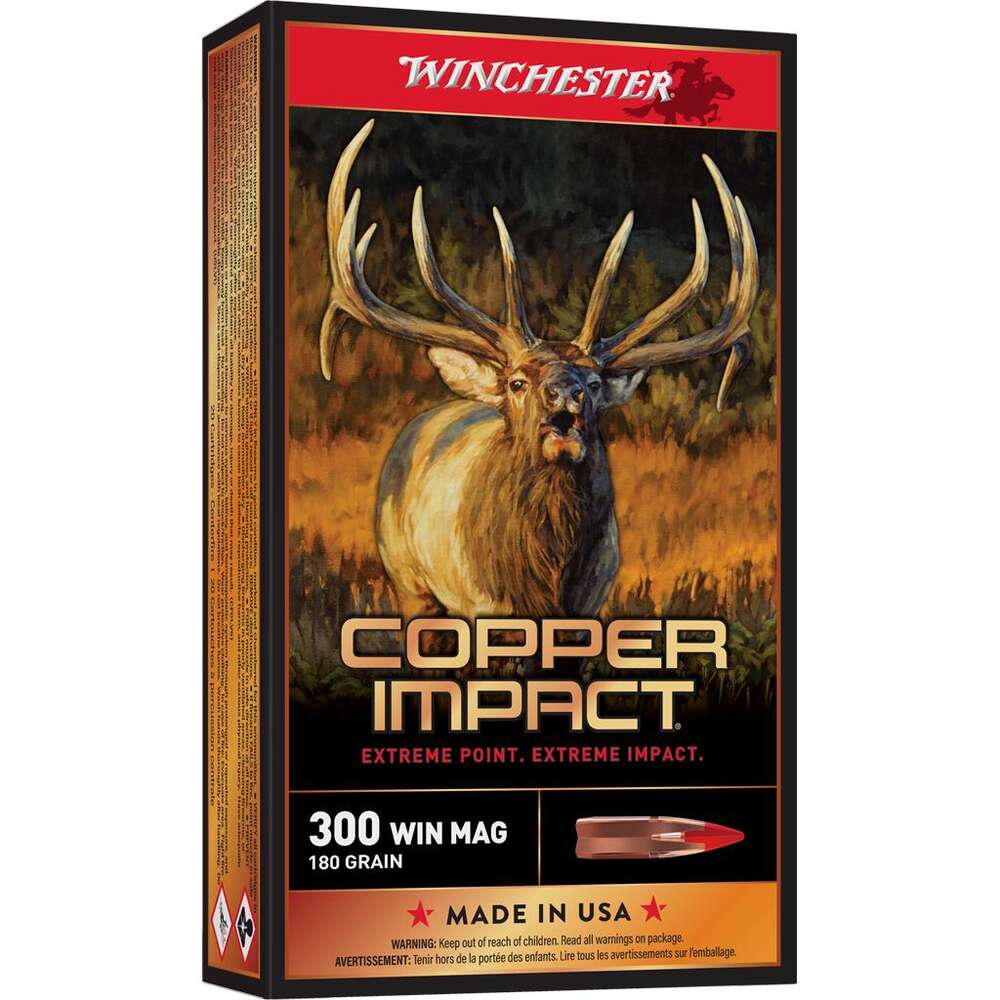 Ammunition Winchester 3478 ft lbs 300WinMag WIN X300CLF2        COP IMP 180 LF           20/10