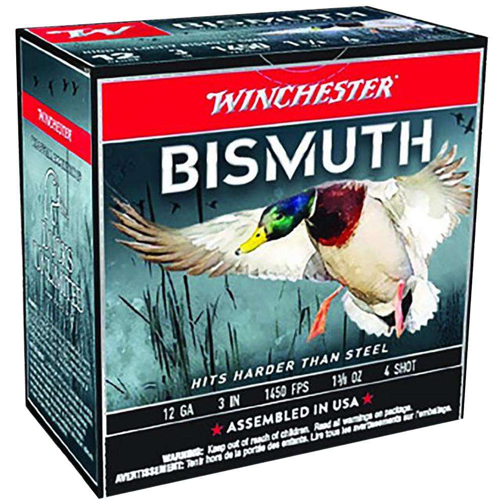 Ammunition Winchester 1 3/8 oz 12Gauge WIN SWB1234    BISMUTH    12 3IN  4     13/8 25/10