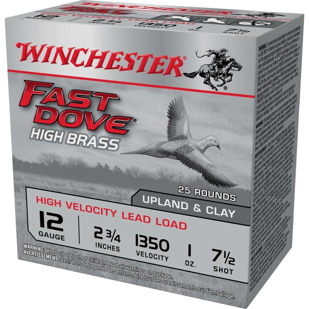 Ammunition Winchester 1 oz 12Gauge WIN WFD127B  ST DVE HB    12 2.75  7.5   1OZ 25/10