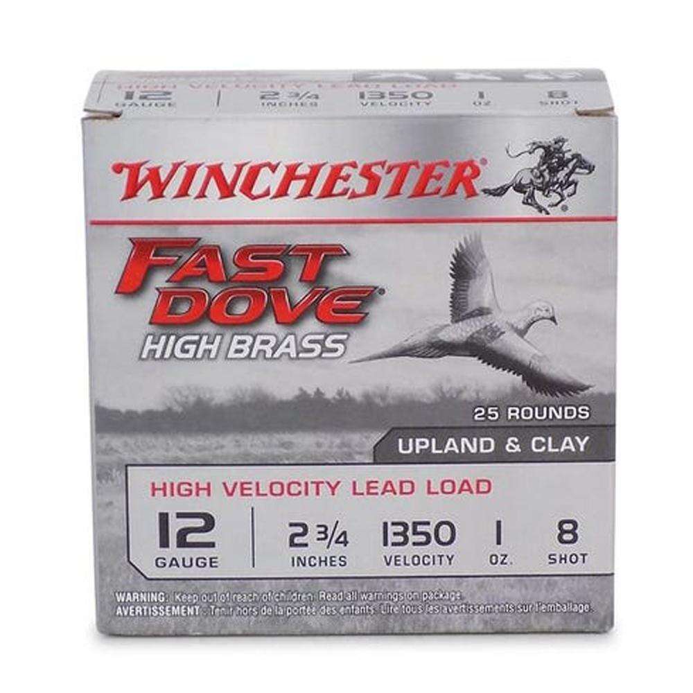 Ammunition Winchester 1 oz 12Gauge WIN WFD128B  ST DVE HB    12 2.75  8SH   1OZ 25/10