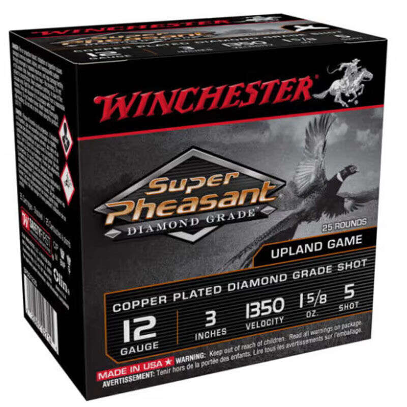 Ammunition Winchester 1 5/8 oz 12Gauge WIN SPDG1235 SUP PHSNT DMND GRD 12 5SH  15/8 25/10