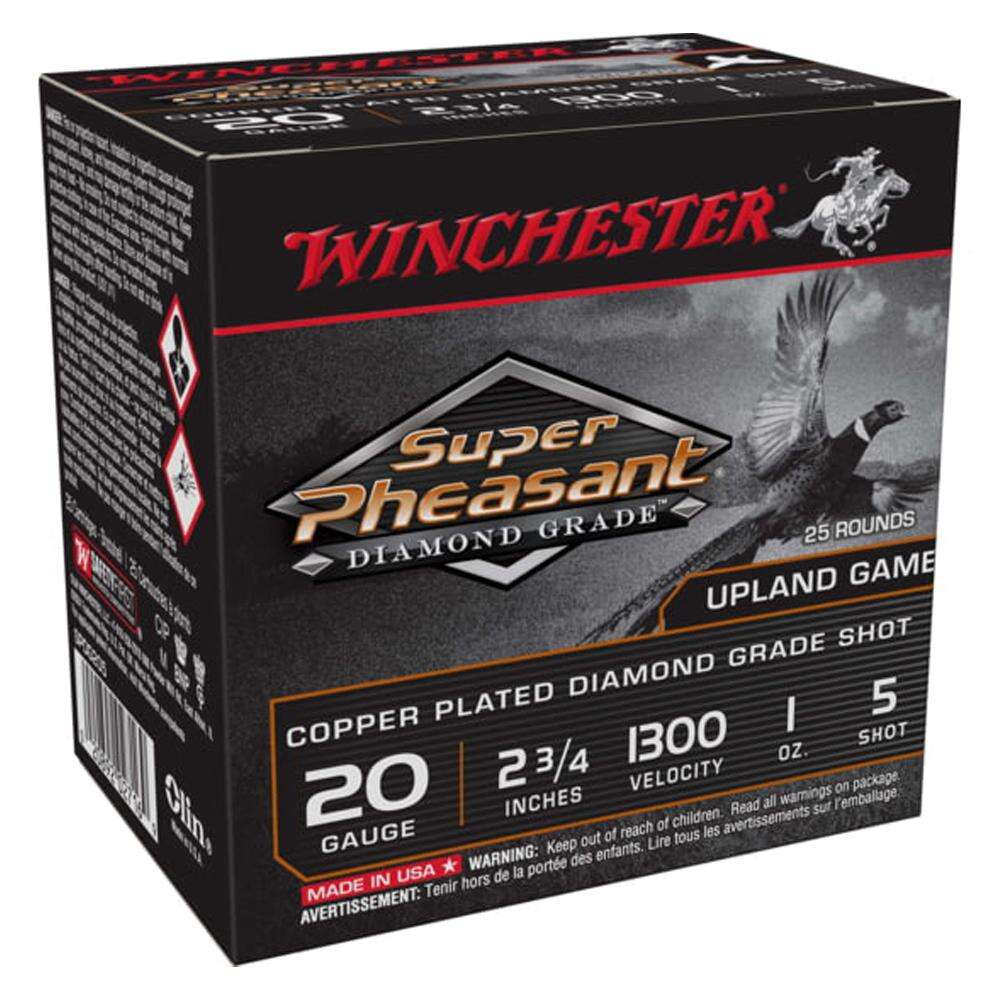 Ammunition Winchester 1 oz 20Gauge WIN SPDG205  SUP PHSNT DMND GRD              25/10