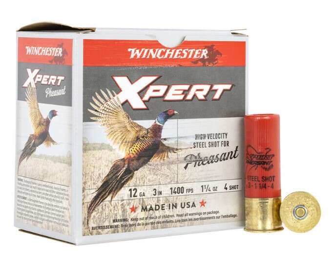 Ammunition Winchester 1 1/4 oz 12Gauge WIN WEXP123H4 XPERT STL   12 3"  11/4 4 LF   25/10